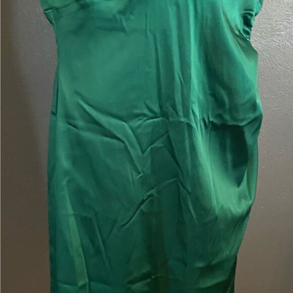 Elegant Emerald Green Sleeveless Dress Ralph Lauren ladies 14 - Picture 2 of 5